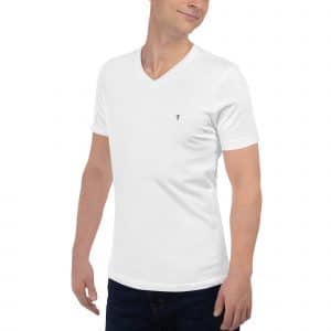 unisex short sleeve v neck t shirt